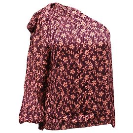Ulla Johnson Enid One-Shoulder-Bluse mit Schleifendetail aus Baumwolle mit Blumendruck Andere