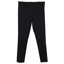 Joseph Gab Calça Stretch Riscas em Viscose Preta Preto