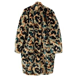 By Malene Birger-By Malene Birger Camula Faux Fur Coat in Multicolor Polyester-Multiple colors