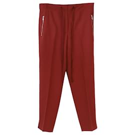 Bottega Veneta-Pantalones Bottega Veneta de lana roja-Roja