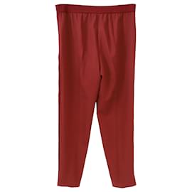 Bottega Veneta-Pantaloni Bottega Veneta in Lana Rossa-Rosso