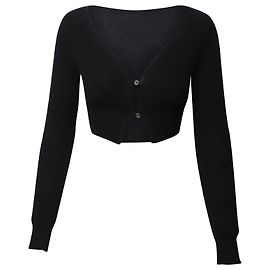Jacquemus Le Cardigan Alzou en Mohair Noir Noir