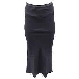 Falda Rick Owens Serpentine en Algodón Negro Negro