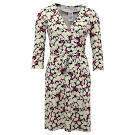 Diane Von Furstenberg-Diane Von Furstenberg Vintage Wrap Dress in Floral Print Silk-Other