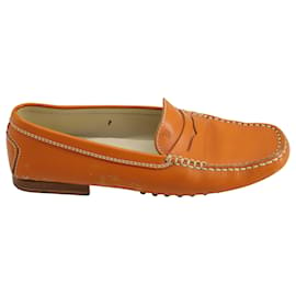Tod's-Tods Gommino Driving Loafers in Camel Leather-Yellow,Camel