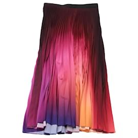 Mary Katrantzou-Mary Katrantzou Ombré Pleated Skirt in Multicolor Polyester-Multiple colors