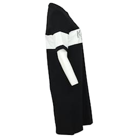 Kenzo-T-Shirt-Kleid mit Kenzo-Logo aus schwarzer Baumwolle-Schwarz
