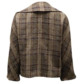 Dolce & Gabbana-Dolce & Gabbana Double-Breasted Wool Jacket in Brown Wool-Other