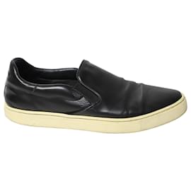 Burberry-Burberry Sneakers in Black Leather-Black