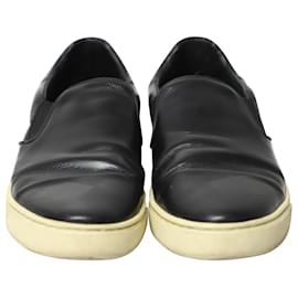 Burberry-Burberry Sneakers aus schwarzem Leder-Schwarz