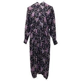 Isabel Marant Etoile Isabel Marant Étoile Robe mi-longue à fleurs Okley en viscose violette Violet