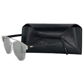 Dior Black Tie sunglasses with silver frame Silvery Metallic