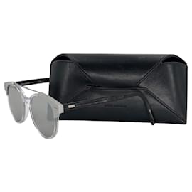 Dior-Dior Black Tie sunglasses with silver frame-Silvery,Metallic