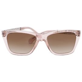 Óculos Chanel Retângulo em Acetato Rosa Outro