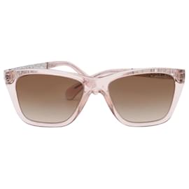 Chanel-Gafas de sol rectangulares Chanel en acetato rosa-Otro