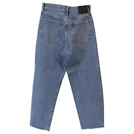 Autre Marque-Levi's Barrel Cropped Jeans in Blue Cotton Denim-Blue