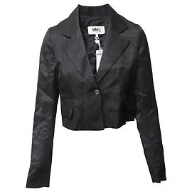 Maison Martin Margiela Blazer corto di Maison Margiela in cotone nero Nero