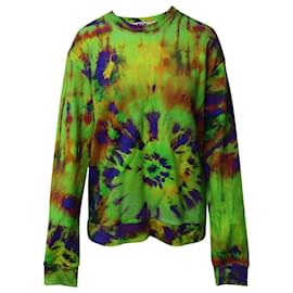 Msgm-MSGM Batik-Sweatshirt aus mehrfarbiger Baumwolle-Mehrfarben