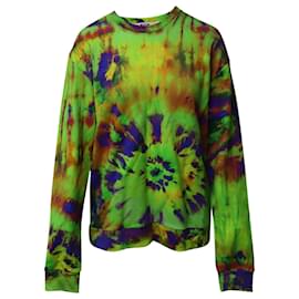 Msgm-MSGM Tie Dye Sweatshirt in Multicolor Cotton-Other,Python print