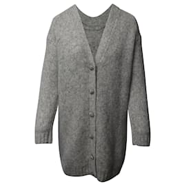Ba&Sh-Ba&sh Beyla Sweater Dress in Grey Polyamide-Grey