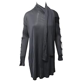 Sportmax-Robe en jersey Sportmax Tema en viscose noire-Noir