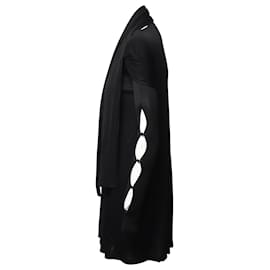 Sportmax-Sportmax Tema Jersey-Kleid in schwarzer Viskose-Schwarz