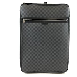 Louis Vuitton-Louis Vuitton Pegase 65 Damier Graphite Canvas-Black