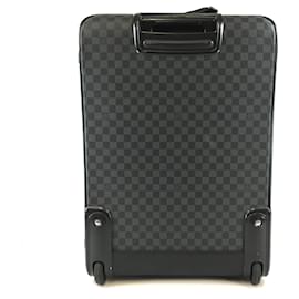 Louis Vuitton-Louis Vuitton Pegase 65 Damier Graphite Canvas-Black