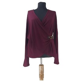 Ralph Lauren Top Burdeos Rojo Oscuro Burdeos