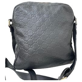 Gucci Borsa messenger unisex in pelle Nero
