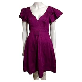 Diane Von Furstenberg-Superbe robe violette/fuchsia DvF-Violet,Fuschia