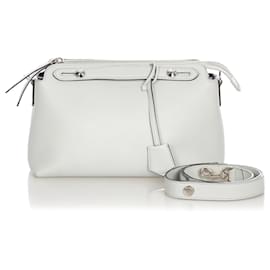 Fendi-Sac à main en cuir gris Fendi By The Way-Gris