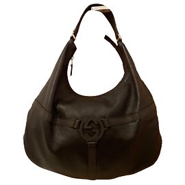Bolsa Kidney Gucci em couro preto Preto