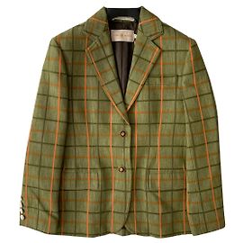 Tory Burch blzer de algodão verde Multicor