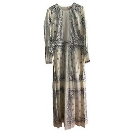 Tory Burch Vestido bandana estampado de gasa de algodón Multicolor