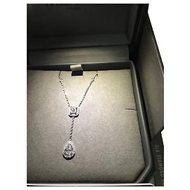 COLLAR MESSIKA ORO BLANCO DIAMANTES MY TWIN TIE 0,40CT X2 Blanco