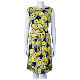 Diane Von Furstenberg DvF New Vestido Della Print Lilly Silk Crepe Multicor