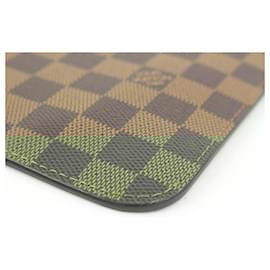 Louis Vuitton-Damier Ebene Neverfull Pochette MM or GM Wristlet Pouch-Other