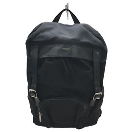 [Usado] YVES SAINT LAURENT ◆ Caça saco / mochila /-/ BLK Preto