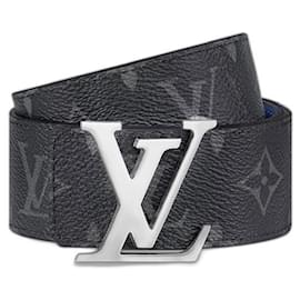 Louis Vuitton-Ceinture réversible Initiales LV-Gris