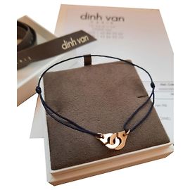 Esposas Dinh Van R pulsera de cordón8 Azul oscuro