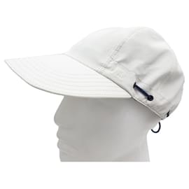 Hermès-NEW HERMES VINCE CAP IN NYLON M LIGHT GRAY CHALK HAT NEW CAP-Grey