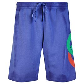 Gucci-Shorts aus verblasster Baumwolle mit Logo Blau