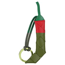 Bottega Veneta-Bottega Veneta Chili Leather Key Ring-Multiple colors