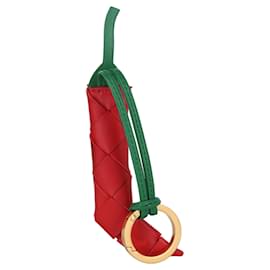 Bottega Veneta-Bottega Veneta Chili Leather Key Ring-Multiple colors