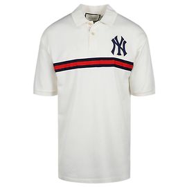 Polo de manga corta con logotipo de Gucci NY Multicolor