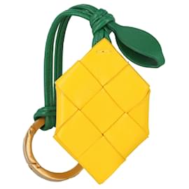 Bottega Veneta-Bottega Veneta Lemon Leather Key Ring-Multiple colors