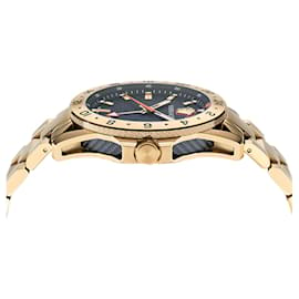 Versace-Sport Tech GMT Bracelet Watch-Golden,Metallic