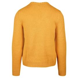 Gucci-Gucci V-Neck Patch Sweater-Yellow