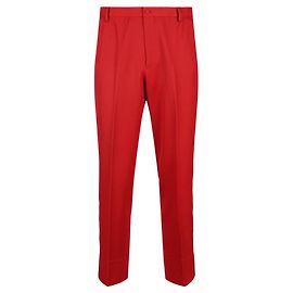 Pantalones con logo de cinta Gucci Roja